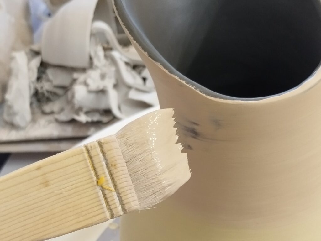 mise en couleur d'une carafe